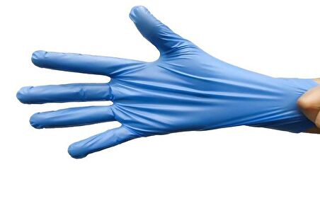 Glove L Beden Tpe/pe Pudrasız Tek Kullanımlık Mavi Elastik Eldiven 100 Adet