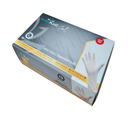 GLOVE S BEDEN TPE/PE POŞET ŞEFFAF ELASTİK ELDİVEN 100 ADET