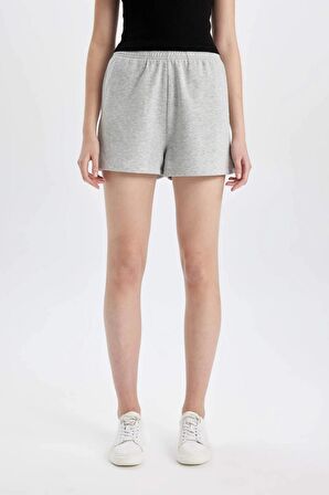 DeFacto Regular Fit Beli Lastikli Basic Düz Şort Z5071AZ24SMGR382