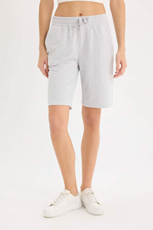 DeFacto Regular Fit Normal Bel Düz Paça Bermuda Şort W9369AZ25SMGR93