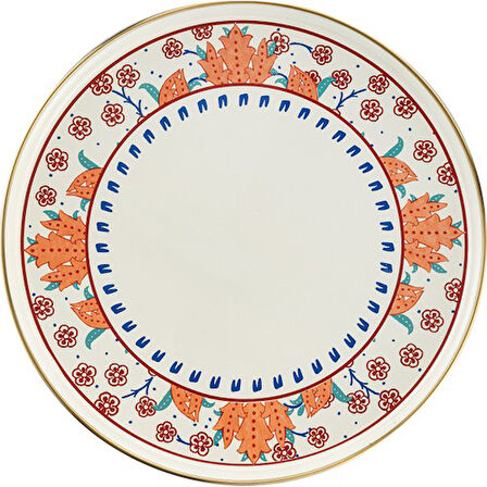 Emsan Hasbahçe Emaye Servis Tabağı 26 Cm